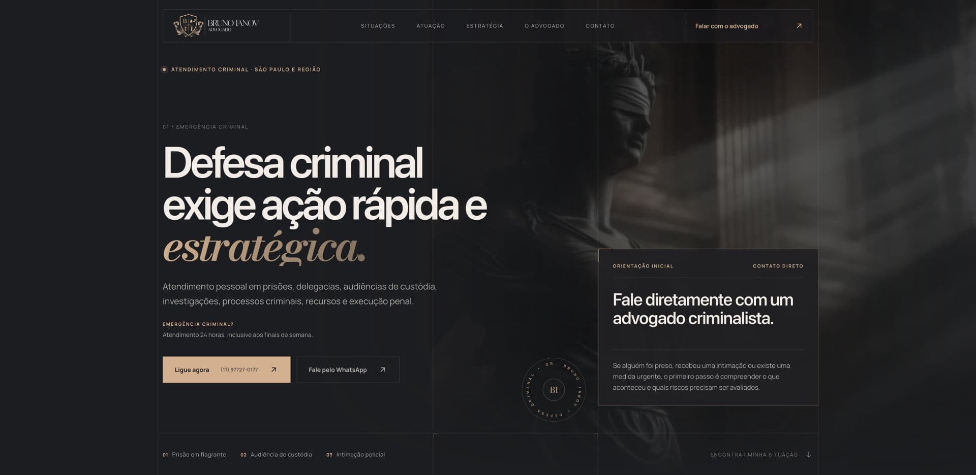 Hero do site Bruno Ianov Advocacia.